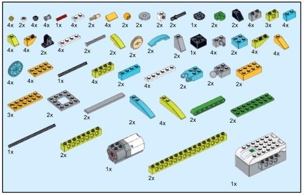 Инструкция из 138 деталей модели Лиса для Lego WeDo 2.0