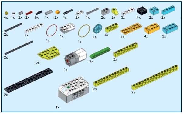 Инструкция из 78 деталей модели Гимнаст для Lego WeDo 2.0