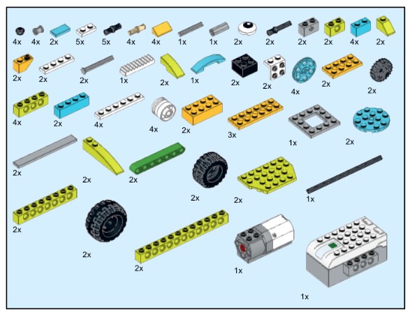 Инструкция из 107 деталей модели Горилла для Lego WeDo 2.0