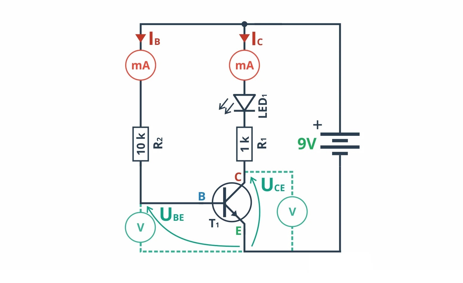 Схема с NPN транзистором