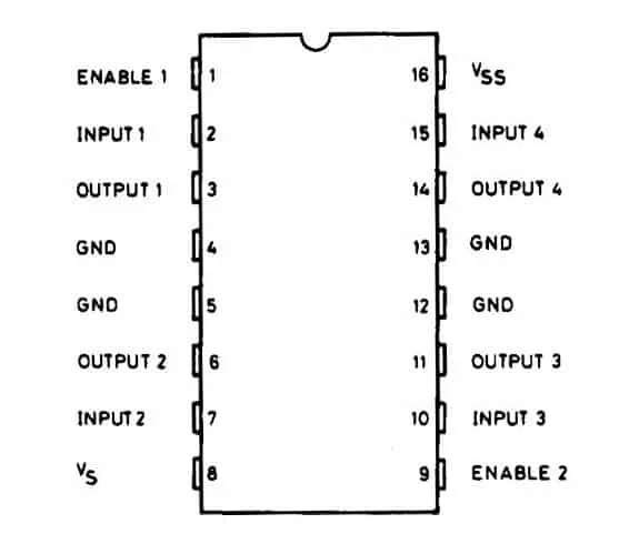 Микросхема L293D описание