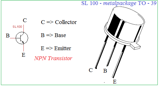 Схема контактов транзистора