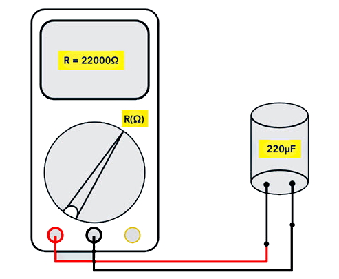 Проверка конденсатора с мультиметром без емкости