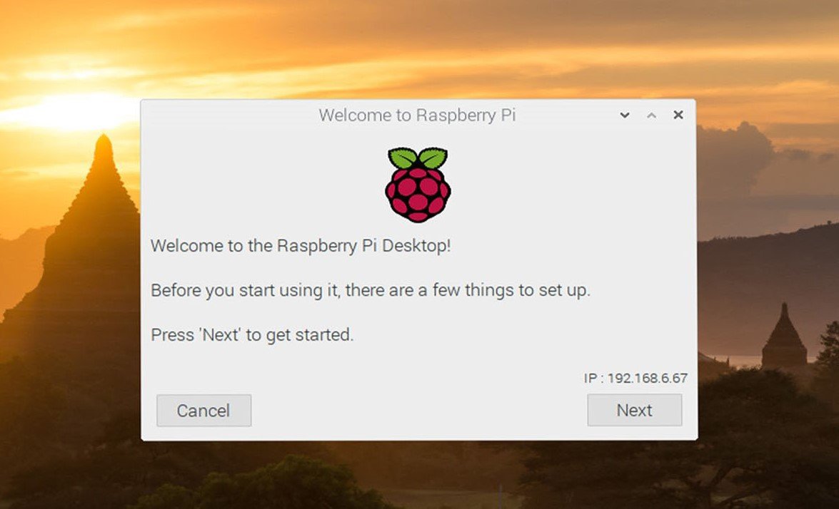 ОС Raspberry Pi приветствие