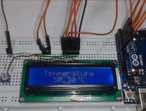 Цифровой термометр с LM35