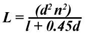 Формула индуктивности индуктора